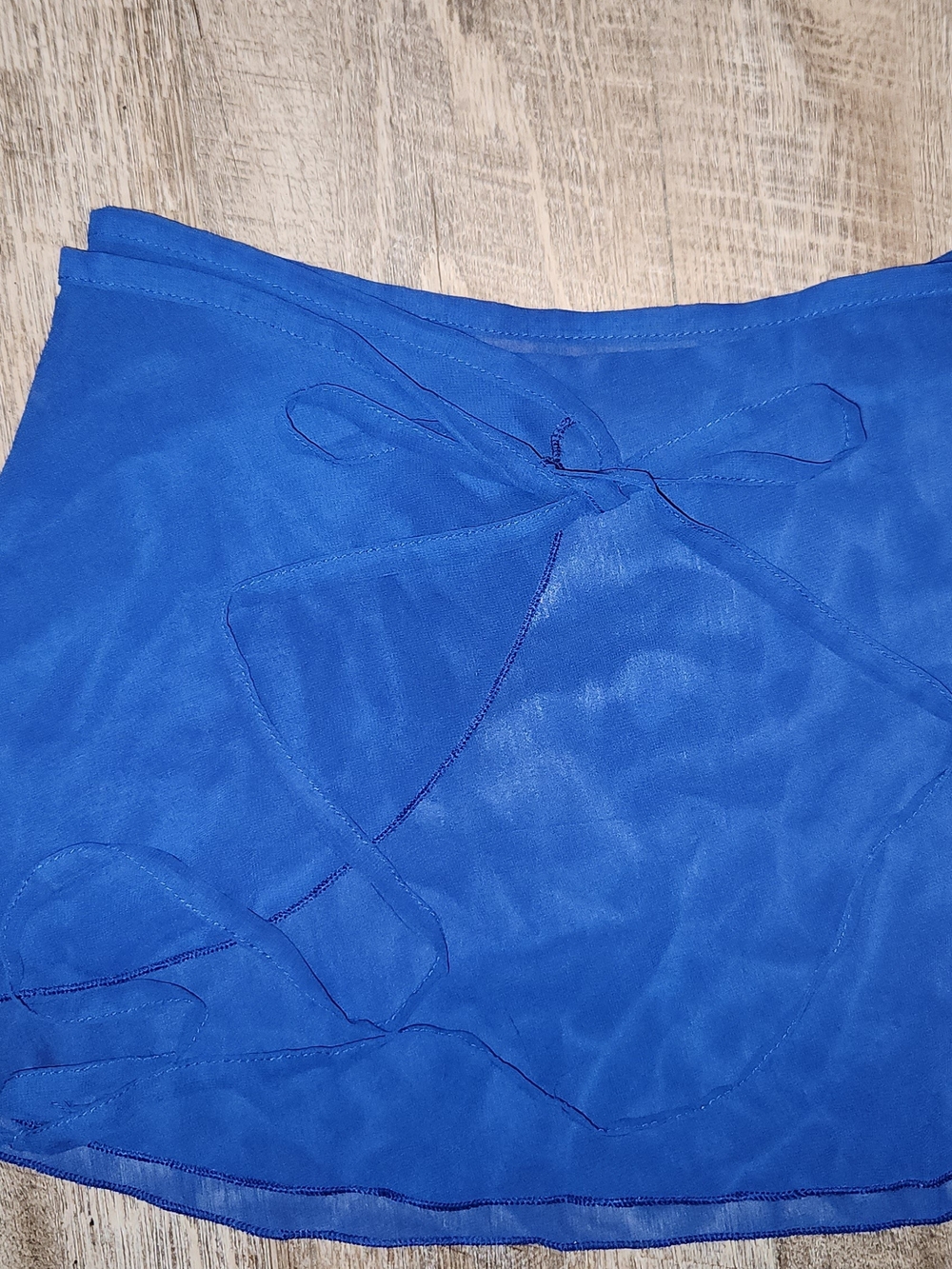 Capezio Sheer Wrap Dance Skirt in Royal Blue